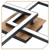 ZMH LED Plafonnier Bois 3000K Blanc Chaud Design Moderne Voir les images du produit 9