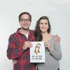 Mr. & Mrs. Panda Bild Hund Streicheln DIN A4 - Weiß - Produktbild-Vorschau 3