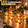 LED Lichterkette Herzen 10 LED 165cm Kupfer Warmweiß Produktbild-Vorschau 5