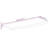 vidaXL Blat 80x20x2,5 cm krawędź z litego drewna Szorstkie Podgląd zdjęcia produktu 7