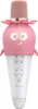 A pink and white karaoke microphone with a cartoon face. Produktbild-Vorschau