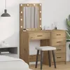 vidaXL Artisan dubový toaletní stolek 50 x 41 x 135 cm Náhled obrázku produktu 2