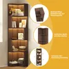 MODFU Eckbücherregal,L-förmiges Bücherregal mit LED Produktbild-Vorschau 6