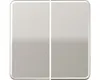 Jung Wippe zweiteilig Jung CD 595 PT platin, 1 Stk. Produktbild-Vorschau 1