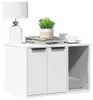vidaXL Cestino Bianco 60x40x40 cm Materiale a base di legno Anteprima dell’immagine prodotto 2