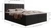 MyBed Allen Boxspringbett Polsterbett mit Kopfteil Produktbild-Vorschau 8