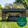 CASABEL Mähroboter Garage aus verzinktem Stahl in Schwarz Produktbild-Vorschau 8