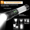 LED Taschenlampe extrem hell 300.000 Lumen, 5000 mAh Produktbild-Vorschau 2