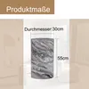 Runder Beistelltisch 30 cm, graue Marmoroptik, MDF, Produktbild-Vorschau 5