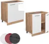 Küchenunterschrank Vicco Fame-Line Weiß Hochglanz 80 cm mit Produktbild-Vorschau 6