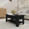 vidaXL Stolik kawowy czarny 102x55x42 cm materiał Podgląd zdjęcia produktu 3