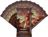 A fan of Magic: The Gathering Dominaria Remastered Collector Booster packs arranged in a semi-circle against a white background. Anteprima dell’immagine prodotto