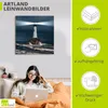 ARTland Leinwandbild Bild von Leuchtturm mit Lichtstrahl Produktbild-Vorschau 3