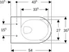 Geberit 203040068 Renova Wand-WC Tiefspüler Produktbild-Vorschau 3