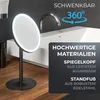 ovimar Kosmetikspiegel Skorpa schwarz | mit Beleuchtung | Produktbild-Vorschau 6