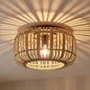 Lindby Deckenleuchte Canyana, natur, Rattan, Ø 40 cm Produktbild-Vorschau 2