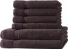 6 tlg. Handtuch Set - Braun - 500g/m²  - 2 Duschtuch 4 Produktbild-Vorschau 1