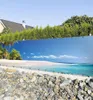 Zaunbanner Urlaubsort mit Palmen und Strand Sichtschutz Produktbild-Vorschau 1