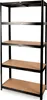 deluxe4home® Schwerlastregal 40x90x180 cm Schwarz I bis Produktbild-Vorschau 1