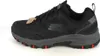 A side view of a black Skechers trail running shoe against a white background. Produktbild-Vorschau