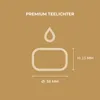 HORECA CANDLES citronella svíčky 25 ks – 4h hoření, proti Náhled obrázku produktu 5