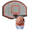 Basketballkorb Schwarz 71x45x2 cm Polyethylen Produktbild-Vorschau 8