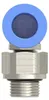 Riegler L-Steckverschraubung Blaue Serie, drehbar, G 1/8 a, Produktbild-Vorschau 3