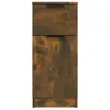 A front view of a tall, narrow wooden cabinet with two drawers. Produktbild-Vorschau