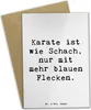 Mr. & Mrs. Panda Grußkarte Spruch Karate Schach - Weiß - Produktbild-Vorschau 1