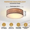 MONZANA® Plafonnier Ciel étoilé Rond Ø 30cm Abat-jour Tissu Voir les images du produit 2