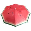 An open umbrella with a watermelon pattern, viewed from above. Podgląd zdjęcia produktu