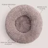 IvoQ Cama redonda para perros Ø 60 cm – Cama donut fluffy Vista previa de la imagen del producto 5