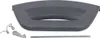 A washing machine door handle and associated parts are laid out on a white background. Voir les images du produit