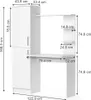 Schreibtisch Vicco Tessa Weiß 122.9 x 52 cm, Model 34423 Produktbild-Vorschau 7