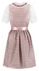 Dirndl vieux rose taupe avec tablier en dentelle, taille : Voir les images du produit 2