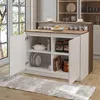 Îlot de cuisine Roomart CORTADO, 120 cm de large, chêne Voir les images du produit 4