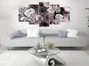 BLUMEN PÄONIEN LILIEN Acrylglasbild Modern Wandbild Produktbild-Vorschau 1