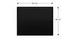 Lavagna nera da gesso 100x80 cm con cornice nero in legno Anteprima dell’immagine prodotto 8