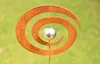 Rost Gartenstecker Spirale mit Edelstahlkugel 114 cm Produktbild-Vorschau 4