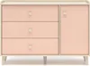 Cassettiera combinata per bambini OLIVIA - beige / rosa Anteprima dell’immagine prodotto 3