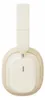 A close-up, studio shot of a white and beige wireless headset against a white background. Anteprima dell’immagine prodotto