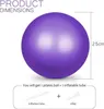 Flintronic Gymnastikball 25cm Yoga Pilates Ball Lila Produktbild-Vorschau 2