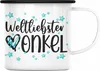 Trendation - Bester Onkel Emaille Tasse Geschenk Emaille Produktbild-Vorschau 1