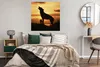 MuchoWow® Poster Wolf - Sonne - Scherenschnitt 100x100 cm - Produktbild-Vorschau 4