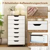 COSTWAY Rollcontainer mit 7 Schubladen, Aktenschrank mit Produktbild-Vorschau 7