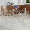 4er Set Esstisch mit gehärtetem Glas, 88 cm, vier Produktbild-Vorschau 2