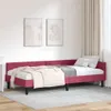 vidaXL Eckbettgestell mit Kopfteil Weinrot 90 cm x 190 cm Produktbild-Vorschau 2