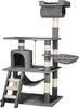 A multi-level cat tree with various platforms, a hammock, a hideaway, and scratching posts. Náhled obrázku produktu