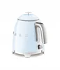 A light blue SMEG electric kettle with a chrome handle and accents, shown on a white background. Náhled obrázku produktu