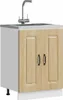 A product shot of a sink cabinet with a faucet. Produktbild-Vorschau
